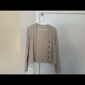 SOLD - Madewell ribbed lyle Henley sweater m